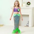 thumbnail image 2 of Jamsmile Toddler Girls Dress With Fishtail Performance Sequin Dress Summer Little Girls Beach Fishtail Dress, 2 of 5