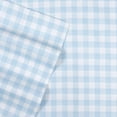 thumbnail image 2 of Supreme Kids Wrinkle Free Hypoallergenic Bed Sheets Blue Gingham, 2 of 3