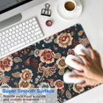 thumbnail image 4 of Long Mouse Pads for Desk,Pioneer Flower Floral Print Pattern Desk Mats on Top Of Desks, Desk Mouse Pad Extra Large with 3mm Non-Slip Base and Stitched Edge for Gaming,Office,Work,Home 31.5"x15.7", 4 of 6