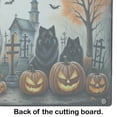 thumbnail image 5 of Keeshond Spooky Halloween Glass Cutting Board Large 12 in x 15 in, 5 of 5