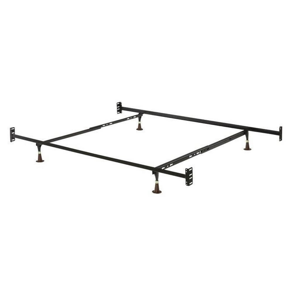 Twin/Full 10-inch High Metal Bed Frame with Headboard and Footboard ...