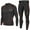 Red Line, variant on FINDCI Men's Sports Running Set Compression Shirt + Pants Skin-Tight Long Sleeves Quick Dry Fitness Tracksuit Gym Yoga Suits