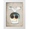thumbnail image 1 of Ogren, Sarah 24x32 White Modern Wood Framed Museum Art Print Titled - Skull and Bat, 1 of 4