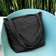 thumbnail image 3 of Bolso de mano de pana para mujer, bolsos hobo de hombro grandes, bolsos casuales, bolso de trabajo de compras de gran capacidad (negro), 3 of 5