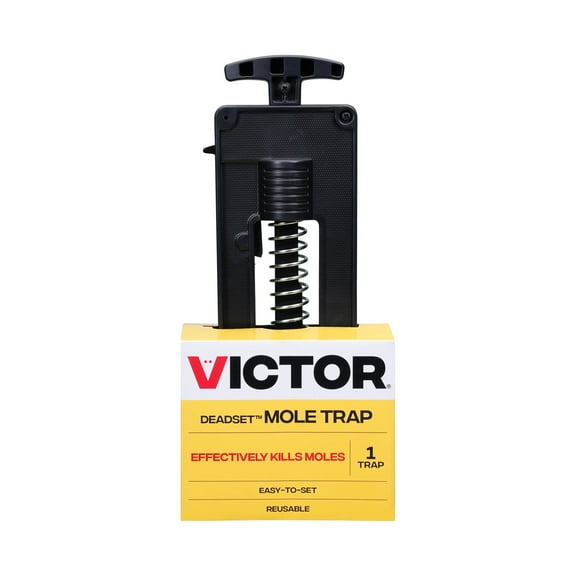 Victor Deadset Mole Trap - Mole Trap for Outdoors - Trap and Kill Moles - 1 Pack