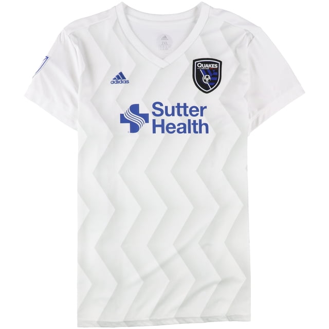 Adidas Womens San Jose Quakes Jersey, White, Large