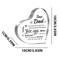 thumbnail image 3 of KOYPTL Father's Day Ideas Gifts for Dad Acrylic Keepsake 3.9x3.9 Inch Dad Birthday Gift Engraved Sign Plaque Presents from Daughter Son Desk Decoration for Christmas Anniversary Thanksgiving Gifts, 3 of 4