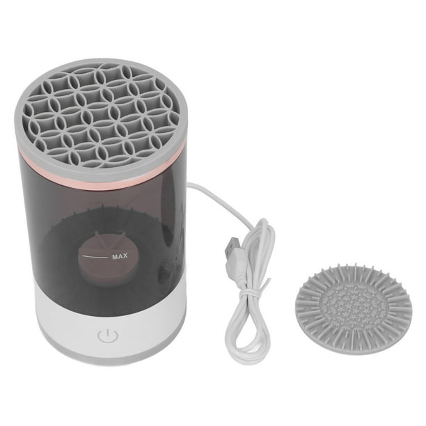 Limpiador de brochas de maquillaje, máquina limpiadora de brochas de maquillaje, máquina limpiadora de brochas de maquillaje, giratorio eléctrico para brochas cosméticas, elegante y moderno