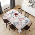thumbnail image 6 of Orange Grey Coastal Table Cloth Waterproof Tablecloths, Summer Beach Coral Shell Ocean Tablecloth Dining Table Cover for Kitchen Party Tabletop Outdoor, Rectangle Tablecloth 54x108 Inch, 6 of 9
