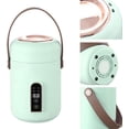 thumbnail image 2 of ZOUSSIQI Portable Electric Stewpot,Multifunction Efficient Heating Mini Rice Cooker for Soup Porridge for Home Kitchen Office (Mint Green) CA919-33293, 2 of 5