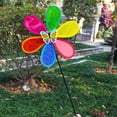 thumbnail image 6 of 4Pcs Pinwheels for Garden,Colorful Flower Rainbow Garden Windmill,Wind Lawn Pinwheels Garden Windmills, 6 of 8