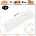 thumbnail image 2 of 1set Basketball Net Replacement Heavy Duty Basketball Hoop Net Polyester White Basketball Net Basketball Accessories Suitable for Outdoor Standard 12 Loops Basketball Hoop, 2 of 7