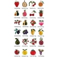 thumbnail image 4 of Xiao Hua Broche de fruta de moda, 2 broches esmaltados, accesorios creativos para vestir, joyería, exquisito regalo retro, estilo 19, 4 of 5