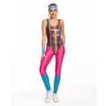 thumbnail image 4 of Conjunto de 6 leggings para adultos de los años 80 y 90, disfraz retro para Halloween, ropa deportiva, diadema, trajes para mujer, traje de carnaval, 4 of 5
