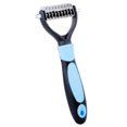 thumbnail image 1 of Undercoat Rake, Pet Grooming Tool - Safe Dematting Comb for Easy Mats & Tangles Removing- Grooming Rake for Cats & Dogs - No More Nasty Shedding and Flying Hair, Blue, 1 of 9