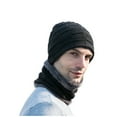 thumbnail image 3 of EnJoCho Women'S Men'S Outdoor Thermal Beanie Men's Winter Knitted Windproof Hat Scarf Gloves Three-piece Winter Knitted Hat Men's Warm Hat Unisex Double-Layered Knit Beanie, 3 of 4