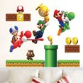 thumbnail image 1 of Pegatina de pared 3D, pegatina de pared de Super Bros, calcomanías de vinilo removibles, decoración artística para guardería, decoración artística para guardería, decoración para el hogar y la habita, 1 of 4