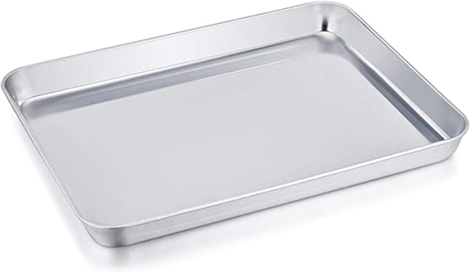  11 Inch Baking Sheets Pan Nonstick Set of 2, Walooza 1-inch  Deep Baking Trays, 11X9 Inch Cookie Sheet Replacement Toaster Oven Tray,  Non Toxic & Heavy Duty & Easy Clean: Home