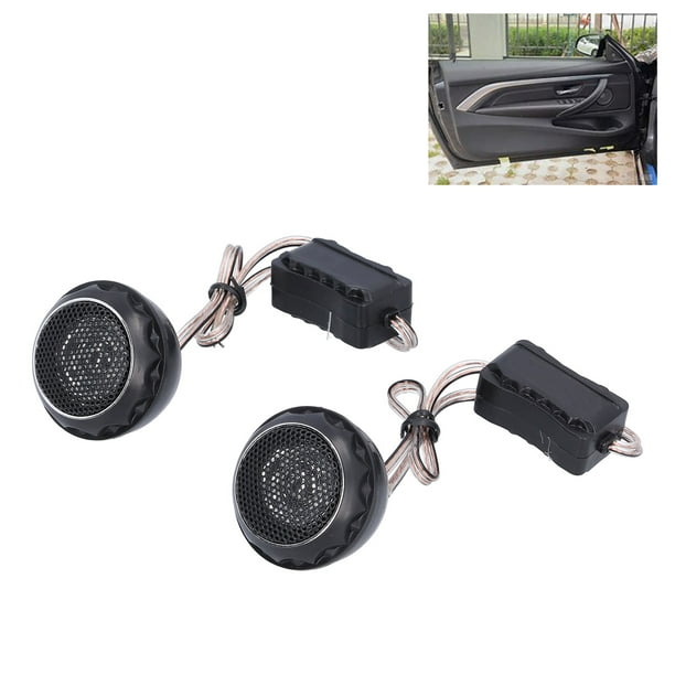 Tweeter de Automóvil, Altavoz de Audio Negro Alta Sensibilidad 2pcs para Automóvil