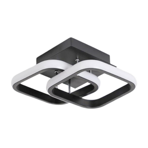 Plafonnier LED Créatif Décor d'Hôtel Noir Lumière Chaude
