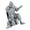 silver, variant on 3D Printed Warrior Figure Pen Storage Stand Shatterproof Plastic Desktop Organiser For Teachers Writers Collectors Gift