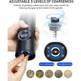 thumbnail image 5 of Uncahome 2 Pack Electric Salt and Pepper Grinder Set, Battery Powered - Automatic Salt Pepper Mill Grinder, Black, 5 of 8