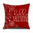 thumbnail image 5 of Valentines's Day Pillowcase Red Striped Heart-shaped Decorative Pillowcase For Lovers With Water-saving Cow Outdoor Pillow Cover Valentines's Day Decorations, 5 of 5