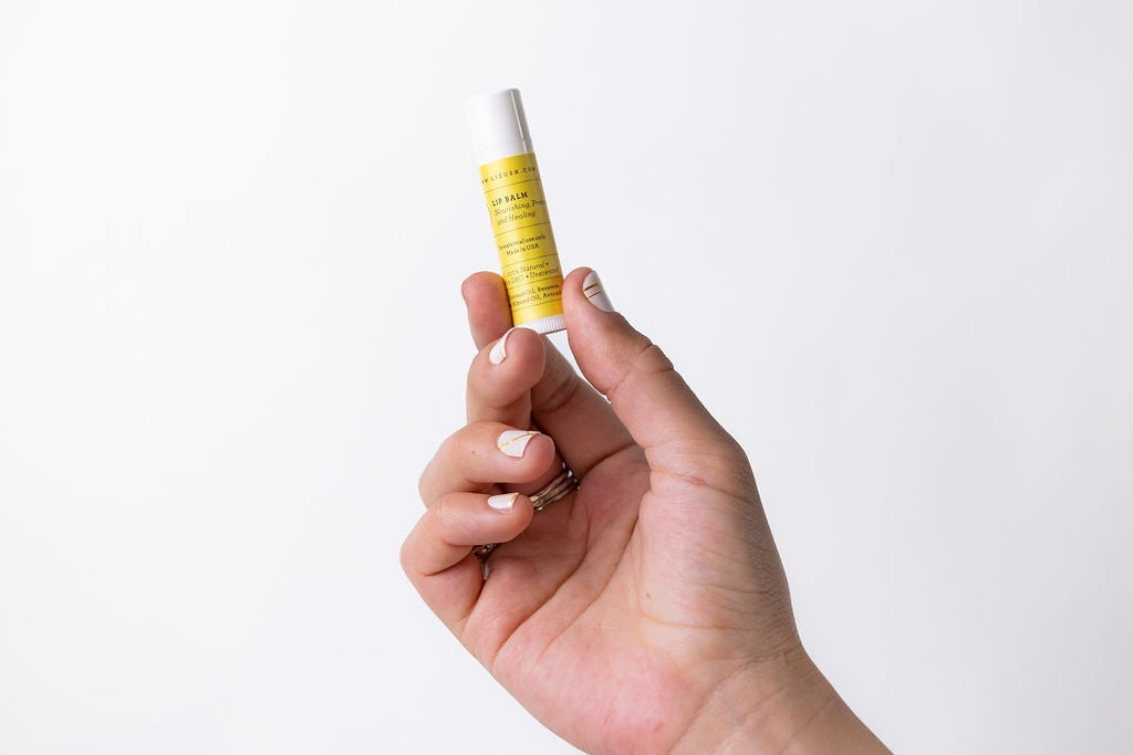 Lizush - Lip Balm, Set of 3 Natural Unscented Lip Balms