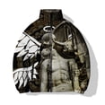 thumbnail image 5 of Chaquetas de invierno para hombre, ropa informal de algodón para hombre, chaqueta con estampado de estatuas retro, abrigo para hombre, abrigos, parka para hombre, frío, 5 of 5