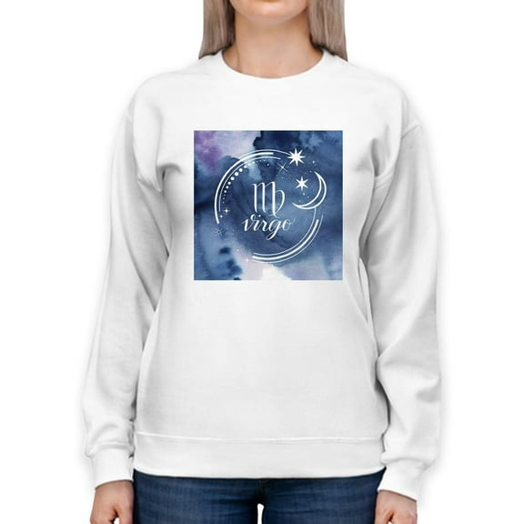 Watercolor Astrology Vi Sweatshirt Women -Grace Popp Designs, Female Large