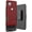 Red, variant on Nakedcellphone Case with Clip Compatible with Motorola One 5G Ace, Slim Kickstand Phone Cover [Grid Texture] with [Rotating/Ratchet] Belt Hip Holster Accessory Combination for Moto XT2113