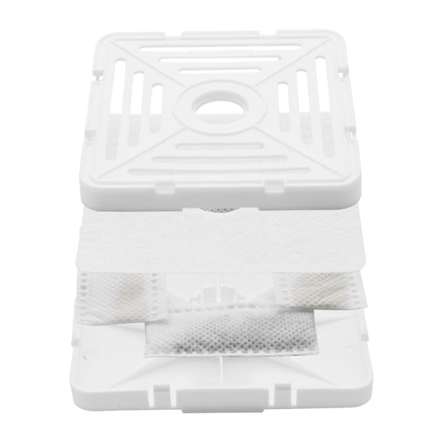 Cartucho de Filtro en ABS con Carbón Activado y Partículas de Resina, Color Blanco, Medidas 9x9x1.5 cm, Peso 35g, Incluye 1 Unidad