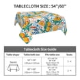 thumbnail image 3 of Zufioo Colorful Fruits Print Square Decorative Tablecloth, Wrinkle-resistant, Waterproof and Oil-resistant Tablecloth Coffee Table Cloth, Suitable for Restaurants-54"x54", 3 of 8