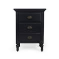 thumbnail image 6 of Mahogany Black 3 Drawer Nightstand, 6 of 7