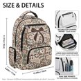 thumbnail image 4 of Bulopur Camo Brown Big Bow Kids Backpack for Girls, Vintage Camouflage Print School Bag Lightweight/Breathable/Durable/Waterproof Multi-Pocket Book Bag for Kids 6-12 Back to School, 4 of 7