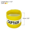 thumbnail image 2 of Unique Bargains Captain's Armband Elastic Arm Band for Soccer Training Red Yellow, 2 of 5