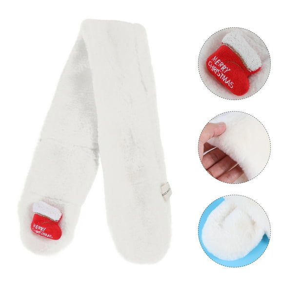 AURARMLET 1 Pc Cute Scarf for Kids Plush Material Neck Warmer Design for Winter