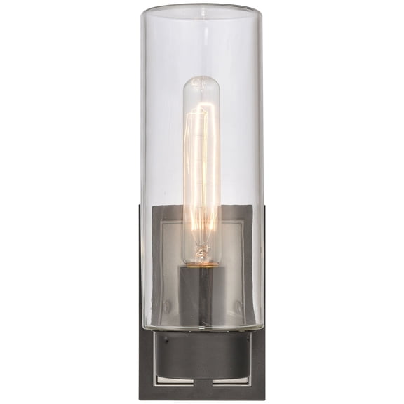 Elk Home Garity 13.5-inch High 1-Light Outdoor Wall Sconce in Textured Black