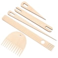 thumbnail image 1 of Miangastore Knitting Needles Beech Wood 1 Set 7.5x2.8x0.1in, 1 of 9