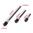 thumbnail image 4 of Clearance! Wiueurtly Faucets Accessories Hex 3X Holder Tool Extension Bit Quick Release 1/4 Screwdriver Shank Faucets One Size Black, 4 of 7
