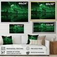 thumbnail image 4 of Designart "Mysterious Emerald Horse" Unicorns Floater Framed Wall Decor, 4 of 5