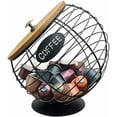 thumbnail image 1 of Coffee Pod Holder with Lid, Metal Coffee Capsule Storage Basket, Large Capacity K Cup and Espresso Coffee Holder, for Kitchen Countertop, Coffee Bar (Black), 1 of 7