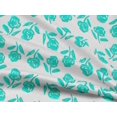 thumbnail image 4 of oneOone Rayon Aqua Blue Fabric Florals Sewing Craft Projects Fabric Prints By Yard 56 Inch Wide, 4 of 4