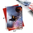 thumbnail image 2 of MegaCalendars Grandson Space Birthday Card, Astronomy Theme Greeting Card for Boys, 5.3 x 8 with Envelope, 2 of 7