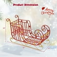 thumbnail image 3 of YYAo Christmas Decor, Christmas Accessories,Metal Christmas Santa Sleigh with Large Cargo Area for Gifts, 3 of 7