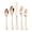 Rose Gold, variant on Dengmore Cutlery Set 20PCS Stainless Steel 4 person Set Fork Spoon Cutlery Set Modern Design With Smooth Edges Rose Gold