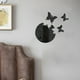 thumbnail image 4 of Pegatinas de pared de espejos dorados y plateados - murales decorativos acrílicos, diseños de jarrones y flores 3D autoadhesivos en pack de 4, 4 of 6
