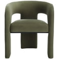 thumbnail image 5 of SAFAVIEH Couture Catharia Luxury Velvet Solid Dining Armchair, Olive Green, 5 of 14