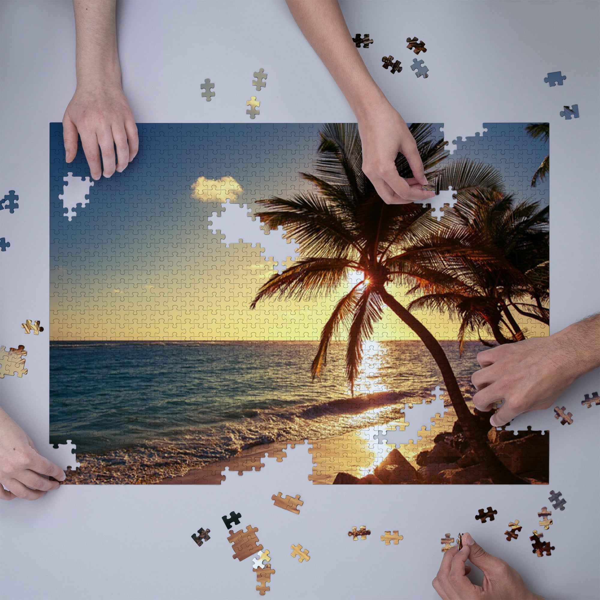 Zuma Beach At Sunset Malibu, Ca Jigsaw Puzzle