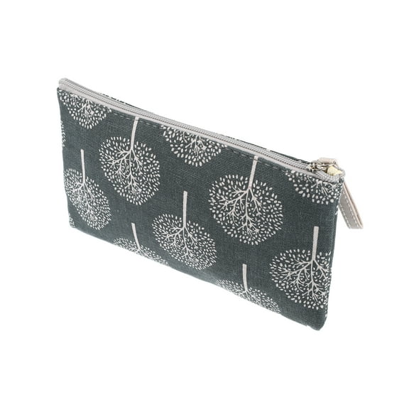 1 Pc Women Wishing Tree Large Cosmetic Bag for Travel Vacation Bathing Navy Blue Canvas